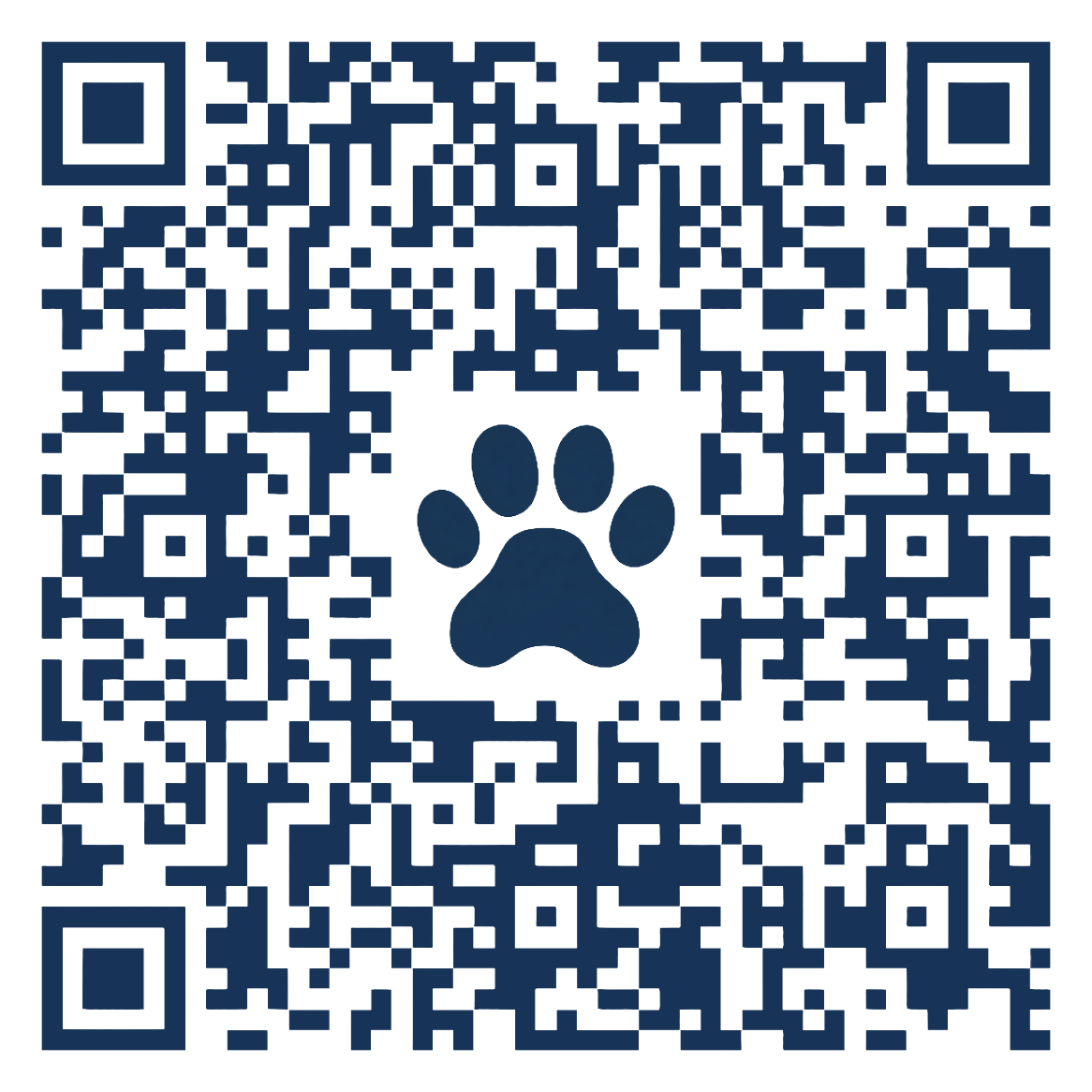 QR code linking to the Detroit Hearts & Hounds Amazon Wishlist